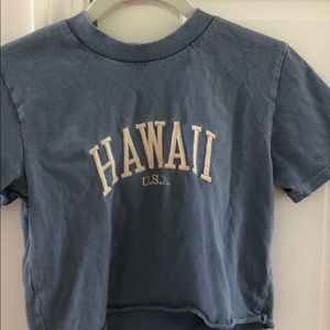 BRANDY MELVILLE hawaii slightly cropped tee